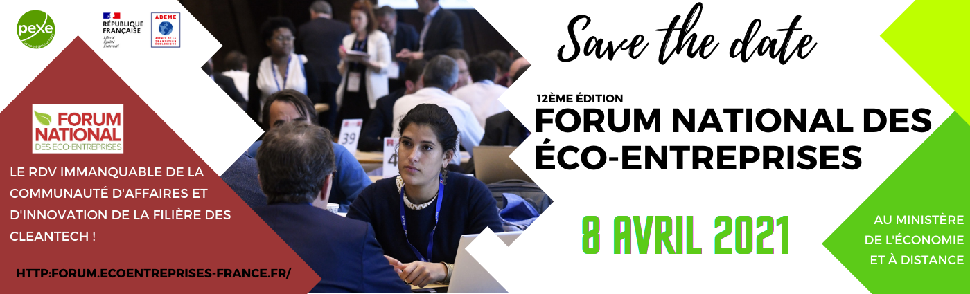 Prochain Forum national des éco-entreprises le 8 avril 2021